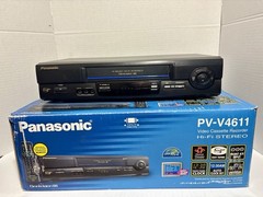 Panasonic VCR Plus PV-V4611 Blue Line 4 Head Hi-Fi Stereo Omnivision Tested!
