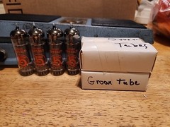 VINTAGE QUAD GROOVE TUBE 6BQ5 EL84 AMP TUBES