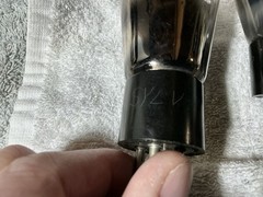 2 DEFOREST AUDIO GLOBE TUBES 481 Antique Type 81 UX-281 381 Sylvania Engraved