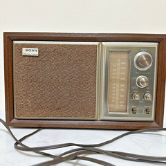 VINTAGE SONY ICF-9550W AM/FM RADIO HIGH FIDELITY SOUND WOOD CASE