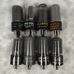 Vintage 50L6 GT RCA Sylvania Tung-Sol Raytheon Vacuum Tubes Set Made in USA