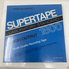 Vintage Realistic Supertape 1800 Reel To Reel Tape 7″ 1800ft New Sealed NOS