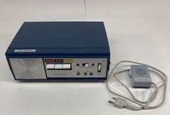 Attrait Blue Solid State Reel Dictation Machine w Mic FOR REPAIR CLEAN PARTS