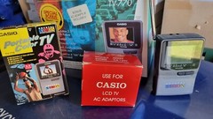 Vintage Casio Portable Color TV Handheld TV TV-770 Rare Bonus Box w/ Adapter