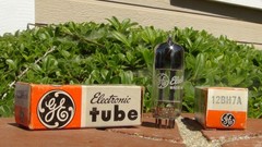 12BH7A x2 NOS/NIB GE Dual Triode Tube Pair-Tested-Factory Fresh-Free Ship in US