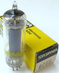 6CU5 TUBE SYLVANIA NIB TESTED & BOXED VINTAGE COMMERCIAL SURPLUS