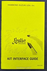 Original Leslie Speaker Kit Interface Guide — CS4