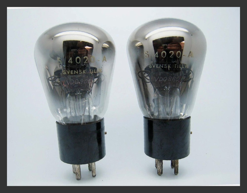 2 x NOS STC Standard S4020A AR12 R87 102D Triode Tube, V.GOOD, Tested, Vintage A