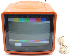 National TH11-S19R Vintage CRT TV Good Design Award 1985 Retro Japan