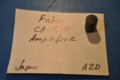 Fisher Model CA-800 Amplifier Replacement Parts Treble Control Knob