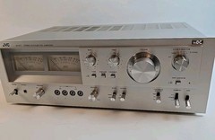 JVC JA-S77 Vintage Integrated Amplifier*1977*VU Meters Clean Tested A+ Beautiful