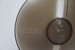 AMPEX SMOKED GRAY PLASTIC 7″ inch TAKE-UP REEL for 4-track 3.75 ips 7.5 ips