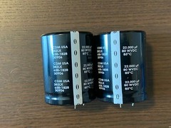 2 New 22000 uf 80v CDE Main Filter Capacitors for Marantz 4300 EXACT FIT 50mm