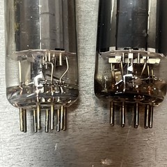 Lot of 4 Vintage Vacuum Tubes 6GX6/6GY6 6EA8 6AW8/(A) Mixed Brands Untested