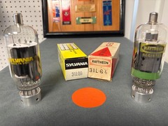 Pair of 31LQ6 Sweep Tubes – One Raytheon, One Sylvania – Sencore TC162 Tested