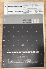 Marantz 2265B Service Manual w/Service Bulletins – NOT A COPY