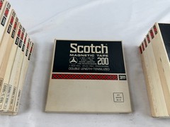 SCOTCH Magnetic 150 Reel To Reel 7” Tape 1/4” x 1800 Ft – lot of 39 PRE RECORDED