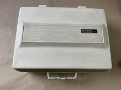 Vintage Philco Ford Solid State Portable Record Player Cream Suitcase Turntable