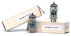 PAIR E88CC/6922 NECKERMANN NOS USA Tube Valve GOLD PINS , Tested AVO MkIV