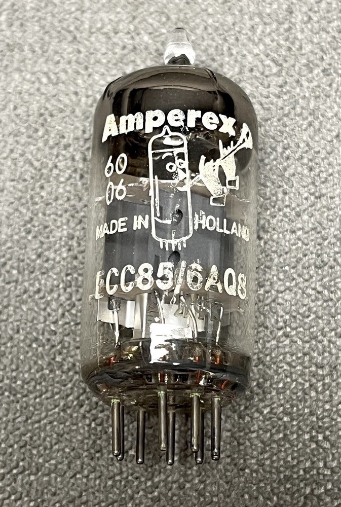 (1) Amperex / Bugle Boy ECC85 / 6AQ8 Dual Triode Tube – Heerlen, Netherlands NOS