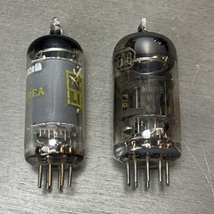 Lot of 4 Vintage Vacuum Tubes 6GX6/6GY6 6EA8 6AW8/(A) Mixed Brands Untested