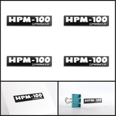 HPM-100 logo badge Sticker Decal DIY waterproof 66.8mm(2.63″)X16mm(0.63″)