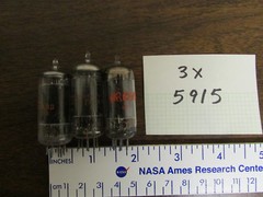 3 5915 Vacuum Tubes 1 Made by RCA 2 Made by Amperex for HP