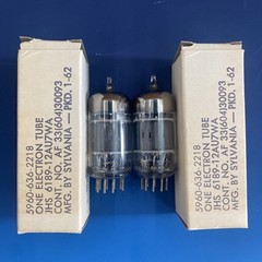 True NOS Pair Gold 3-Mica SYLVANIA 6189/12au7 Tubes Maxi PreAmp 2 Tested M0369
