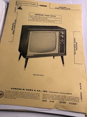 Sams Photofact Folder Set 818 June 1966 TV Service Manuals RCA Curtis