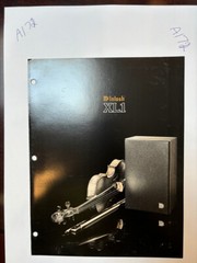 Vintage McIntosh XL1 XL-1 Spec Sheet Sales Brochure Catalog Ad *ORIGINAL*