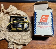 TRW FT-10 Transformer Filament PRI: 115 V 50/60 CYC SEC: 24 VCT 2A Channel Type