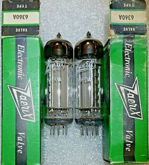 Pair 6360A Zaerix NOS NIB Vacuum Tubes, Triplett 3444 tested strong