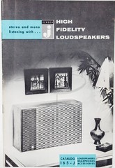 1963 Jensen High Fidelity Loudspeakers Catalog 165-J Perfect Original