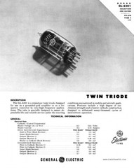 12AT7WC 6201 ECC801S NOS NIB JAN GE GENERAL ELECTRIC MATCHED PAIR TUBES 100% 💯