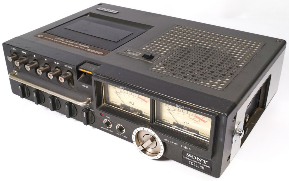 Sony TC-158SD Vintage Portable Cassette Deck