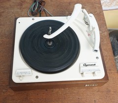 GARRARD 210 Turntable And Plinth. PARTS OR REPAIR.