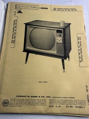 Sams Photofact Folder Set 818 June 1966 TV Service Manuals RCA Curtis