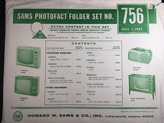 SAMS PHOTOFACT FOLDER SET NO. 756, 1965, SCHEMATICS & SERVICE MANUALS