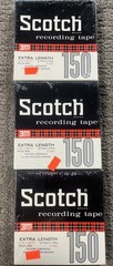 3M Scotch 150 recording tape NEW 1/4” X 900 Sealed Lot Of 3