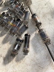 Lot Of 22 Vacuum Tubes Vintage *Untested* 6BK4C 6JE6C 12AX7 many more