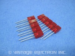 (2) Red LED Meter Strips (5 LED’s Each): Measure 5mm X 2mm, Overall 29mm x 2.8mm