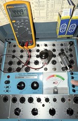 Pair TESLA Labeled ARS EL34 6CA7 Tubes Overlapping “O” Getters Matched For GM