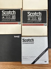 Lot of 11 Vintage Scotch 3M Magnetic Tape 150, 1/4″ x 1800′ Tapes 200 203 Jazz