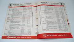 1952 Recoton Replacement Needle Simplified Reference Guide