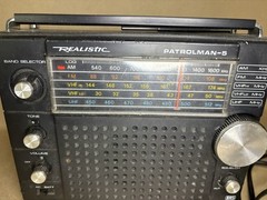 Vintage Realistic Patrolman 5 Multiband Radio | Black – Untested