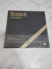 NEW SCOTCH MASTER 3M 7R-1800 VTG 7” in. 1/4” AUDIO RECORDING TAPE REEL SEALED