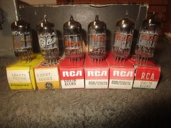 (6) NOS NIB RCA & Other 12AX7/12AX7A Guitar Audio Tubes