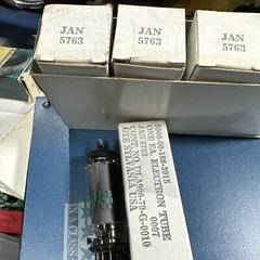 4 NOS SYLVANIA JAN 5763 ELECTRON VACUUM TUBES