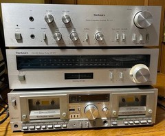 Technics SU-V11 ST-S11 M202 Vintage Stereo System Cassette Deck Japan Tested