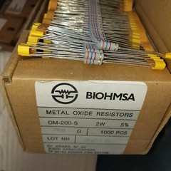 NOS BIOHMSA SPAIN 3k6 2W OM-200-S HQ MOX NON MAGNETIC RESISTORS FOR AUDIO! 20PCS